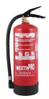 PS9-F - Extincteur à Poudre à Pression Permanente 9kg Dry Powder Fire Extinguisher