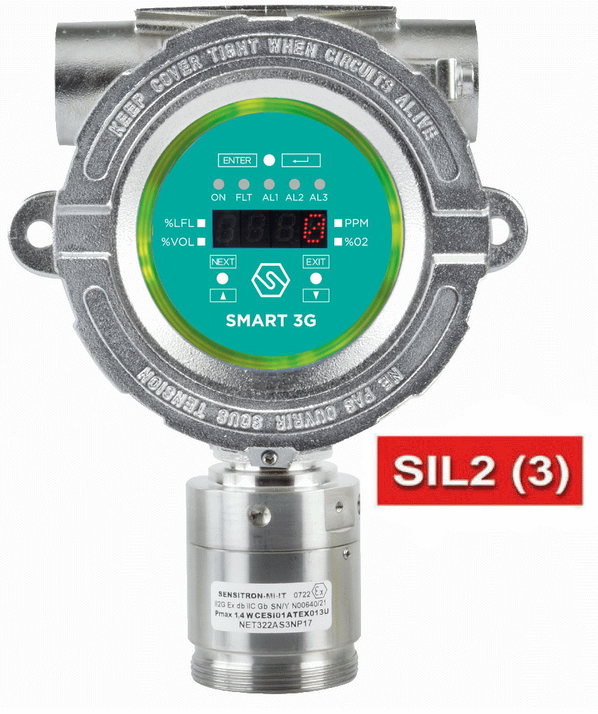 Detecteurs SMART3G-D2 Antidéflagrant avec Afficheur: Detecteur de Gaz  Methane Boitier Antideflagrant S2157ME