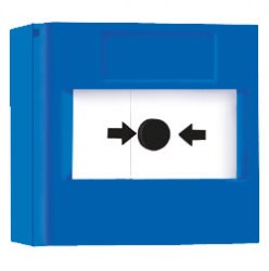 RP-BS-01 - Bouton poussoir Bleu réarmable Vimpex Blue Resettable Call Point + Base