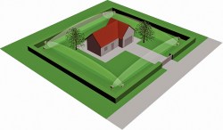 FMW-3(200) - Détecteur Hyperfréquences Bi-statique 200m - 200m Microwave Bistatic Sensor