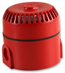 ROLP/R/D/3 - Sirène rouge Roshni 12/24V 32 tonalités avec socle profond Fulleon Red Roshni 12/24V Sounder ROLPRD3