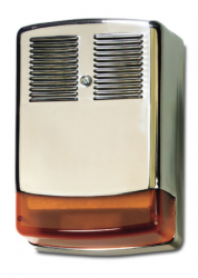 AS630 - Sirène extérieure auto alimentée avec flash ambre Boitier Inox UTC Fire & Security Inox Outdoor siren with single amber beacon AS630 ARITECH