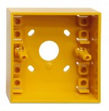 SY - Socle de montage jaune pour bouton poussoir type MCP3A KAC Yellow back box KAC SY