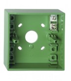 SG - Socle de montage vert pour bouton poussoir type MCPxA KAC Green back box KAC SG