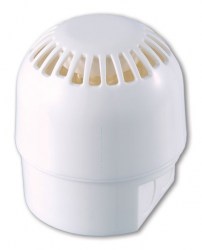 AS364W Diffuseur sonore, couleur blanche, 32 tons, 17 Vdc, 64-106dBA, base avec accès - Fire sounder, multi tone, deep base, white