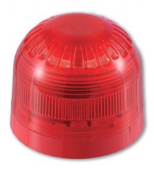 AS366M Sirène/Flash, 32 tonalités, socle profil bas, 110/220VAC - Sounder-Beacon, 32 Tones, shallow base, mains powered