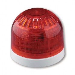 AS366W Sirène/Flash, 32 tonalités, socle profil bas, blanc - Sounder-Beacon, 32 Tones, shallow base, white - UTC Fire & Security