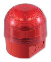 AS367 Sirène/Flash, 32 tonalités, socle de montage avec accès - Sounder-Beacon, 32 Tones, deep base - UTC Fire & Security